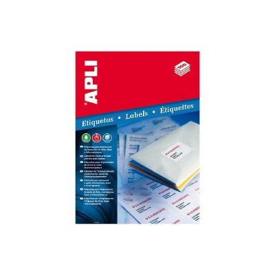 APLI  002655 - Pack de 100 &eacute;tiquettes blanches pour Imprimante 105X74