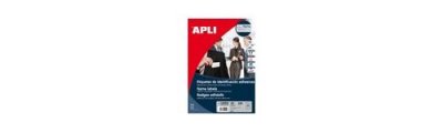 GENERIQUE Apli 012252 20 Badge Textile Adh&eacute;sif, 63,5 x 29,6mm, Blanc