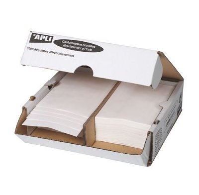 APLI  014020 Lot de 1000 2P Etiquettes 140 x 45 mm Planche