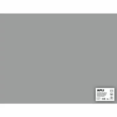 APLI  014268 Lot de 25 Feuilles de carton 500 x 650 mm Gris