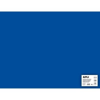 APLI  014269 Lot de 25 Feuilles de carton 500 x 650 mm Bleu Fonc&eacute;