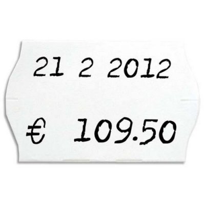 AGIPA APLI 100923 Paquet de 6 rouleaux 1000 &eacute;tiquettes Blanc enlevable