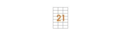 AGIPA Apli 101044 Bo&icirc;te de 2100 Etiquettes multi-usage A4 70 x 42,4 mm