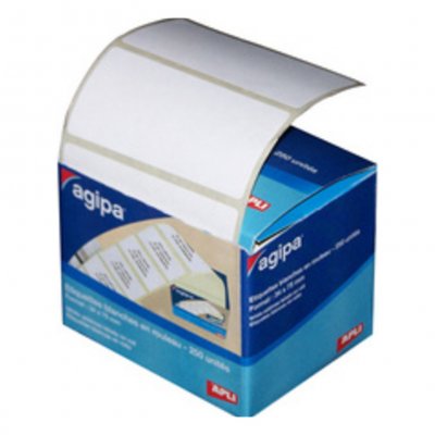 AGIPA Apli 115450 250 &Eacute;tiquettes Multifonctions, 34 x 75mm, Blanc