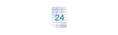 Apli 809741 Blister Pack de 20 Feuilles d'Etiquettes polyester