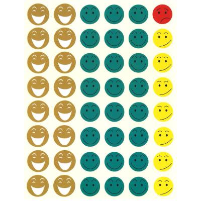 GENERIQUE Apli Kids 12791 Lot de 3 feuillets de gommettes Motif Sourire