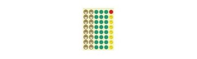 APLI Lot de 12 Sachets de 576 (12F) Gommettes SOURIRE enlevable