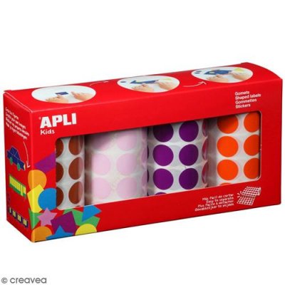 APLI KIDS Apli Pack 4 Rlx Gommet D20 Ma/Ro/Vio/Or 7080u
