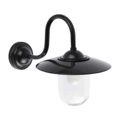 FARO INDOOR Aplique murale de jardin noire Hudson 1 ampoule