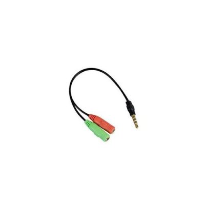 APM  422022 Adaptateur Jack 3.5 mm M&acirc;le / Micro Et Casque Femelle