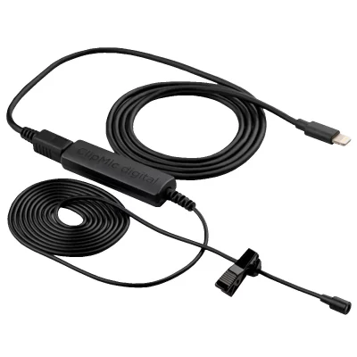 APOGEE  - CLIPMIC DIGITAL II - Microphone Lavalier Premium avec interface USB pour Iphone, Mac et PC