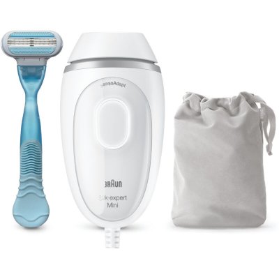 BRAUN Appareil &agrave; lumi&egrave;re puls&eacute;e  SilkExpert Mini PL1124 Blanc 