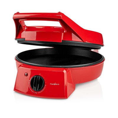 NEDIS Appareil &agrave; pizza et grill 30cm temp&eacute;rature r&eacute;glable 1800 w