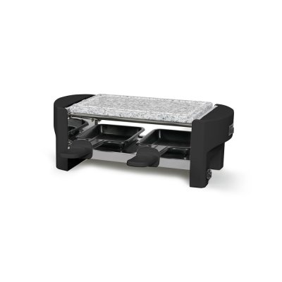 LIVOO Appareil &agrave; raclette 2 personnes noir