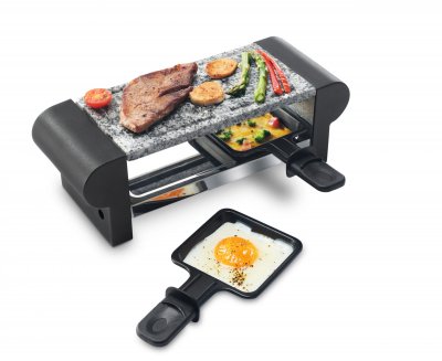 SENYA Appareil &agrave; raclette 2 personnes - Pierre &agrave; cuire - 350W - My Little Raclette