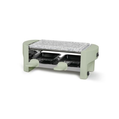 LIVOO Appareil &agrave; raclette 2 personnes vert