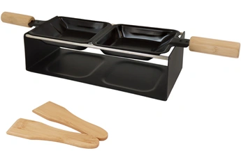 COOKY? Appareil &agrave; raclette &agrave; la bougie Cooky Noir
