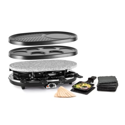 KLARSTEIN Appareil &agrave; raclette - All-U-Can-Grill - 4-en-1 - avec accessoires - pour 8 personnes