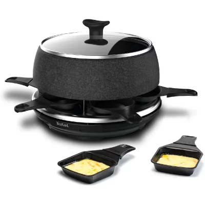 TEFAL Appareil &agrave; raclette multifonction noir et inox 850 W - Neuf