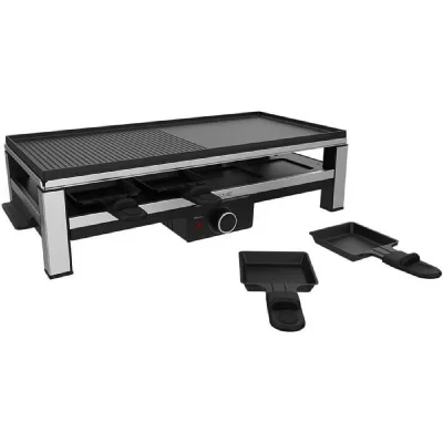 CECOTEC Appareil a raclette pour 8 personnes 2000w gris noir