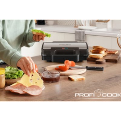 PROFICOOK Appareil &agrave; Sandwich Croque-monsieur Inox  PC-ST1315-inox
