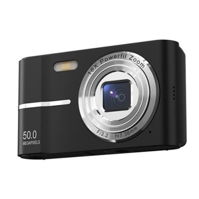 GENERIQUE Appareil Photo 50MP FHD 1080p - Zoom Num&eacute;rique 16x - &Eacute;cran LCD 2,4"" - Carte 32GB Offerte - Noir