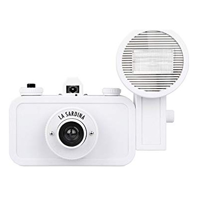 LOMOGRAPHY Appareil photo argentique  La Sardina Edition DIY 35 mm f/8 Blanc