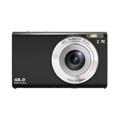 GENERIQUE Appareil Photo Compact 48MP 1080P avec Zoom 8x, Ecran IPS 2,4 Pouces + Carte 32G, Noir