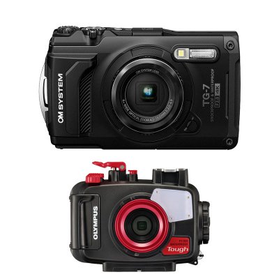 OLYMPUS Appareil photo compact &eacute;tanche  TG7 Noir - 12 Mpixels - Zoom 4X - Vid&eacute;o 4K