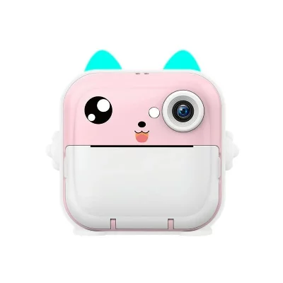 YONIS Appareil Photo Enfant Instantan&eacute; HD Imprimante Thermique Sans Encre 32G Rose 