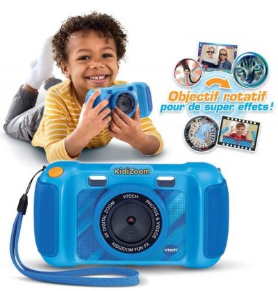 VTECH Appareil photo enfant  KidiZoom Fun FX Bleu