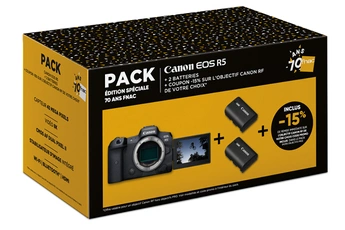 CANON Appareil photo hybride  EOS R5 Boitier Nu + 2 batteries - Neuf