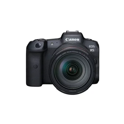 CANON Appareil photo hybride  EOS R5 + RF 24-105mm f/4 L IS USM noir 