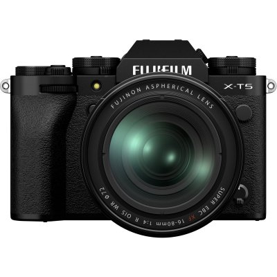 FUJIFILM Appareil photo hybride  X-T5 noir + XF 16-80mm f/4 R OIS WR 