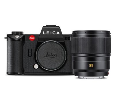 LEICA Appareil photo hybride  SL2 + Summicron SL 35mm f/2 ASPH noir