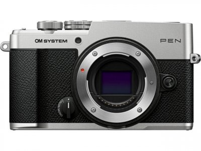 OM SYSTEM Appareil photo hybride  PEN Body Argent et Noir