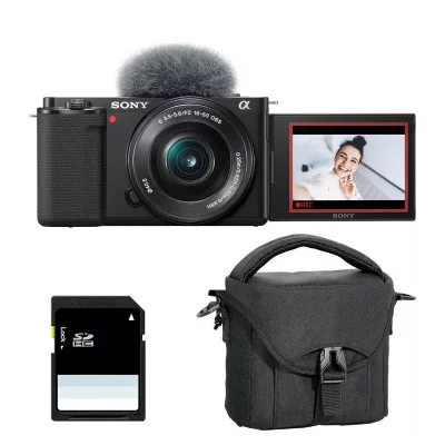 SONY Appareil Photo Hybride  ALPHA ZV-E10 - Objectif 16-50mm - 24.2 Mpixels - 4K - Noir 