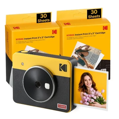 KODAK Appareil Photo Instantan&eacute;  MINI SHOT 3 RETRO C300RY60 Jaune