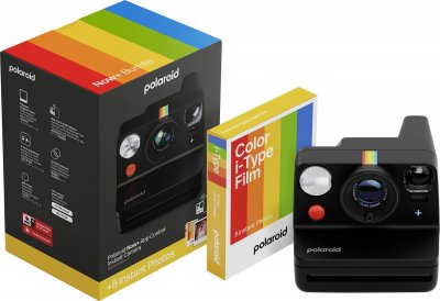 POLAROID Appareil photo instantan&eacute;  Now+ G&eacute;n&eacute;ration 3 + Pack de films 8 photos Noir 