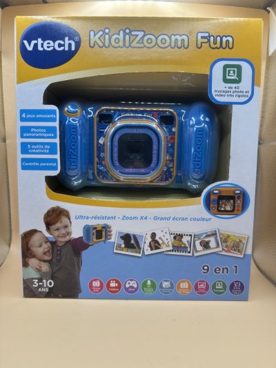 VTECH Appareil Photo Kidizoom Fun - Bleu  - L'appareil