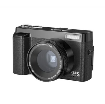  Appareil Photo Num&eacute;rique 4K 48MP - Zoom 16x - &Eacute;cran Basculant 3,0"" 180&deg; - Carte 128GB Offerte