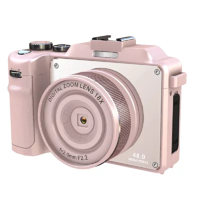 INF Appareil photo num&eacute;rique 4K/48MP/zoom num&eacute;rique 18X/anti-tremblement/autofocus Rose