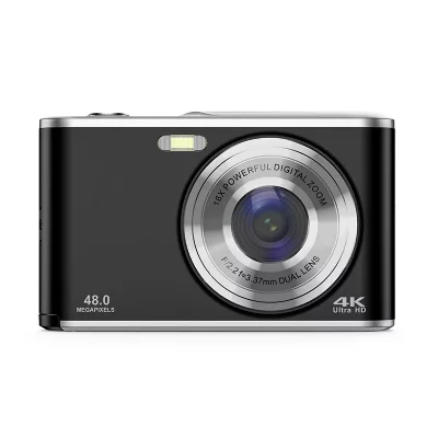 INF Appareil photo num&eacute;rique Cam&eacute;ra Web 4K 48MP avec zoom 16x Black