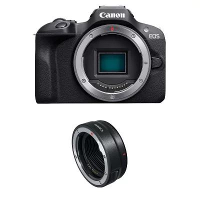 CANON Appareil photo num&eacute;rique  EOS R100 - 24.1 Mpixels - CMOS APS-C - Garanti 3 ans + Bague EF-EOS R