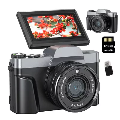 SZSMART Appareil Photo Num&eacute;rique DC103W 4K 64MP Autofocus WiFi Zoom 16X carte m&eacute;moire 128 Go