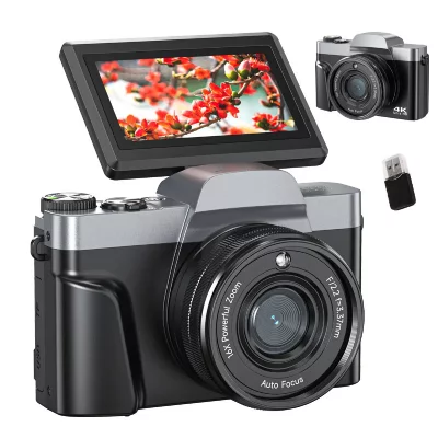 SZSMART Appareil Photo Num&eacute;rique DC103W 4K 64MP Autofocus WiFi Zoom 16X Vlog D&eacute;butants