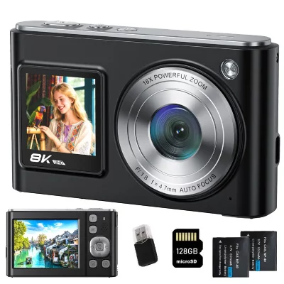 SZSMART Appareil Photo Num&eacute;rique DC325 8K 96MP Double Ecran WiFi Autofocus