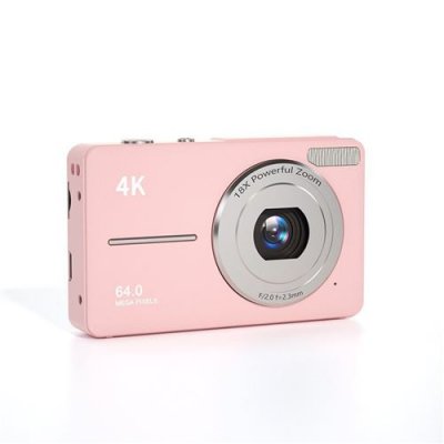  Appareil Photo Num&eacute;rique - NEOZHOU - 4K 48MP - Zoom 18x - Carte 32GB - Compact 2,8"" - Rose