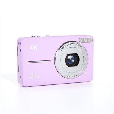  Appareil Photo Num&eacute;rique - NEOZHOU - 4K 48MP - Zoom 18x - Carte 32GB - Compact 2,8"" - Violet