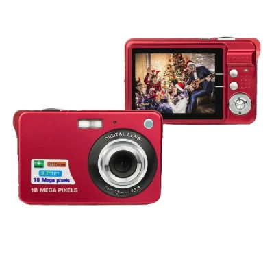 YONIS Appareil Photo Num&eacute;rique Portable 18MP Zoom 8x + SD 8Go Rouge 